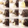 Teamer 3pcs/lot Pet Cat Pendant Gold Color Stainless Steel Kitten Animal Charms for Necklaces Earrings Jewelry Making Wholesale