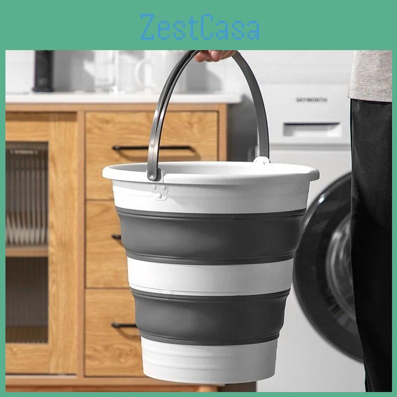 Bucket Folding Water 51015l Collapsible Plastic Household Cleaning Bucket Outdoor Portable Camping Gardening Fishing Supplies