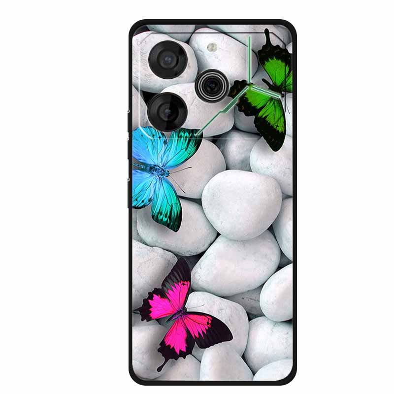 For Tecno Pova 6 Case Luxury TPU Soft Silicone Phone Cases Back Cover for Tecno Pova6 2024 6.78" Shockproof Love New Cute Coque