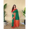 Pure soft paithani silk saree woth beautiful contrast weaving border with allover beautiful weaving and rich weaved pallu