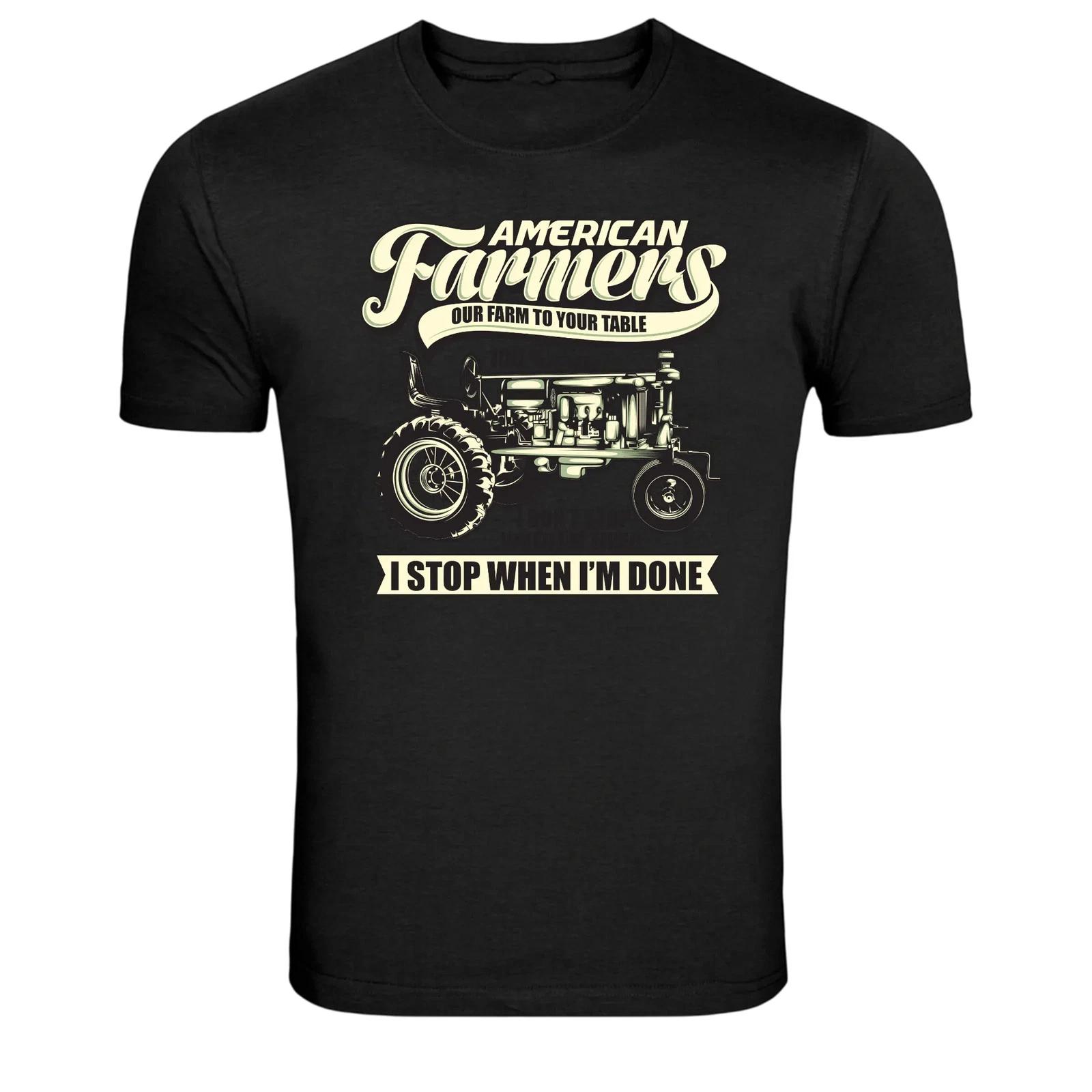 American Farmers Tractor Farming Life Country Graphic T-Shirt XL
