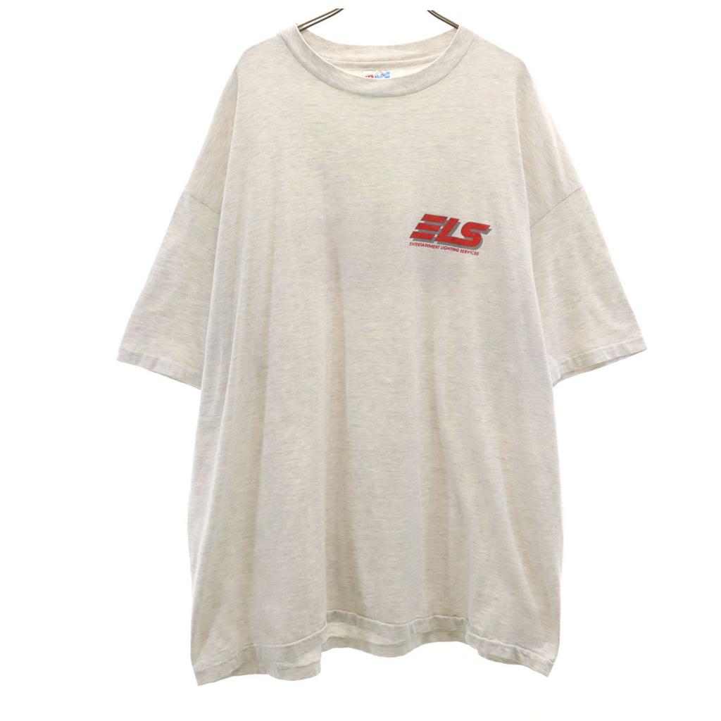 HANES Lata 90. Wyprodukowano w USA Logo Old Back Koszulka z krótkim rękawem Męska Używana