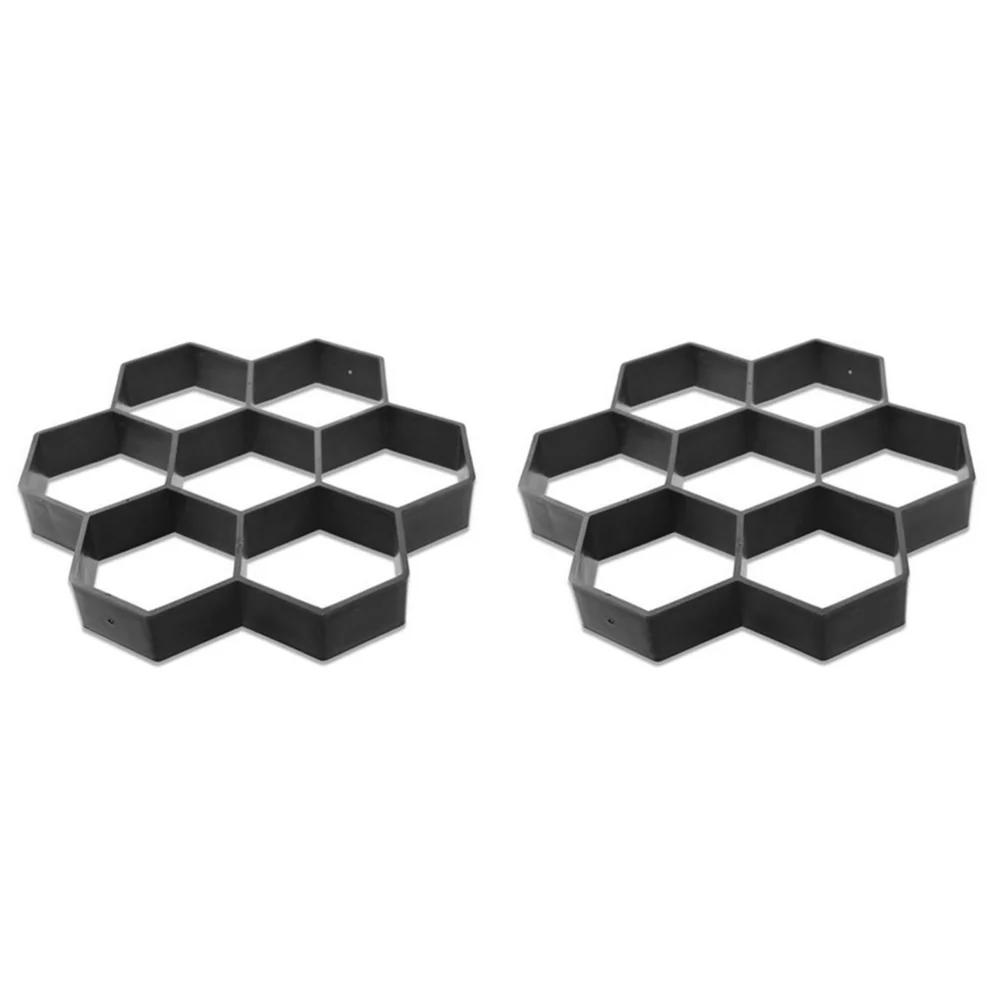 DIY Path Maker Paver Molds 9 Grid Path Stone Concrete Molds Reusable Manually Paving Cement Brick Stone Road Concrete Molds