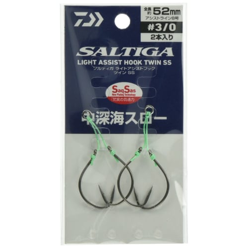 

DAIWA Saltiga Light Assist Hook Twin SS Mid-Deep Sea Slow 92 мм #3/0