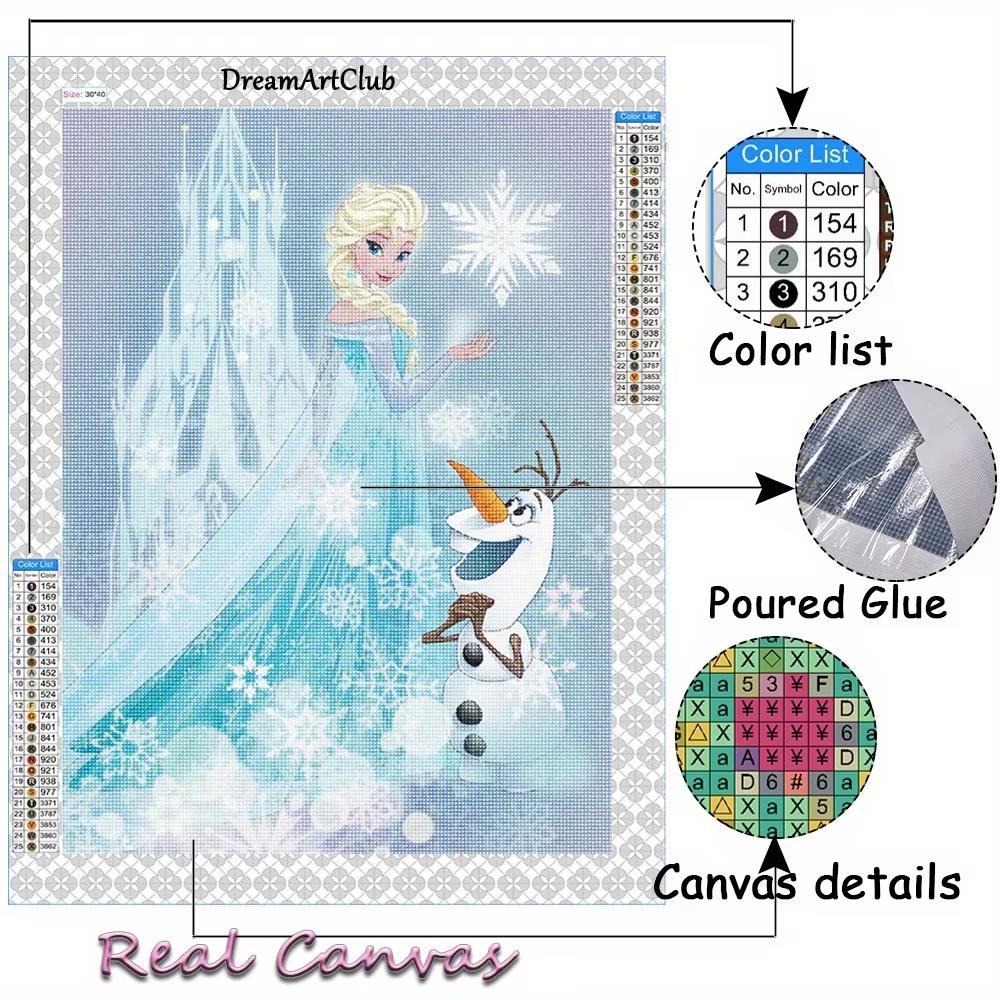 Diamond Painting Princess Indian Princess Pocahontas Diamond Mosaic Elsa Mulan Cross Stitch Home Decoration