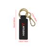 cwvc7 1pcs Metal Leather Keychain Ring Zinc Alloy Chain Key For Mitsubishi Lancer 10 Xpander Pajero 4 Montero V73 Triton Evolution Evo