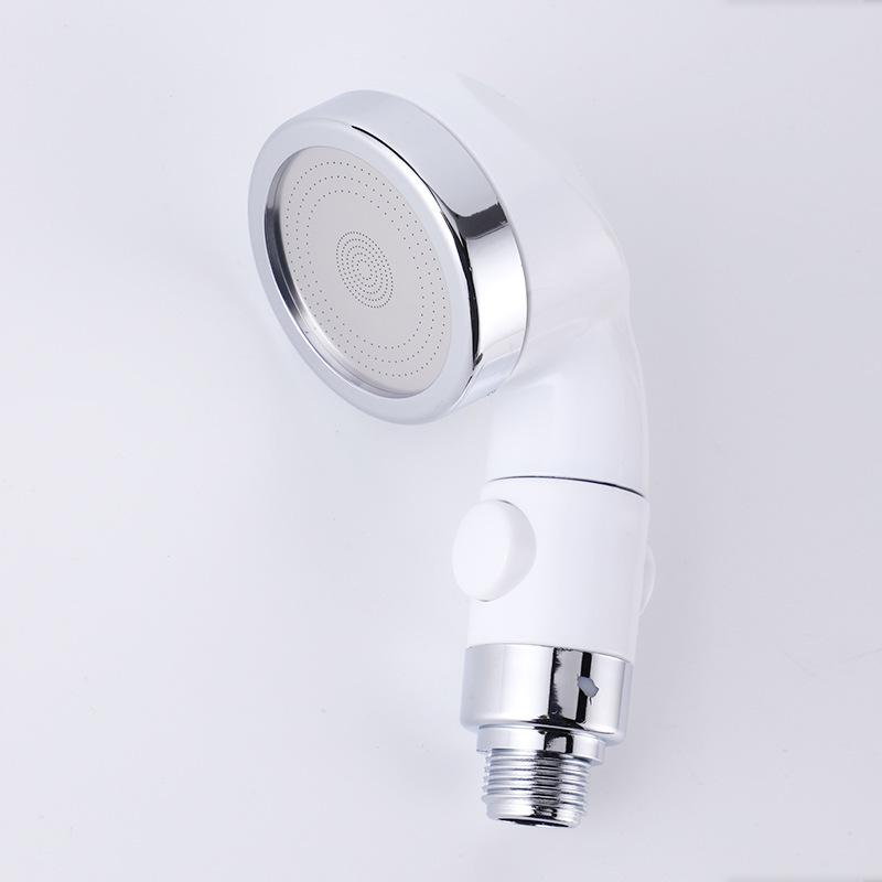 Handheld Shower Head ABS Electroplated Light Luxury Adjustable Massage Rainfall Shampoo Spray High Pressure Handheld Shower Head (White,ABS Plastic) белый