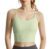 Chuandon Shockproof Spaghetti Strap Sports Bra with Integrated Cloud-Feel Chest Pad
