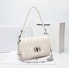 Korean Version of High end Pleated Cloud Bag Light Luxury New Rhinestone Chain Underarm Bag One Shoulder Crossbody Handbag for Women
