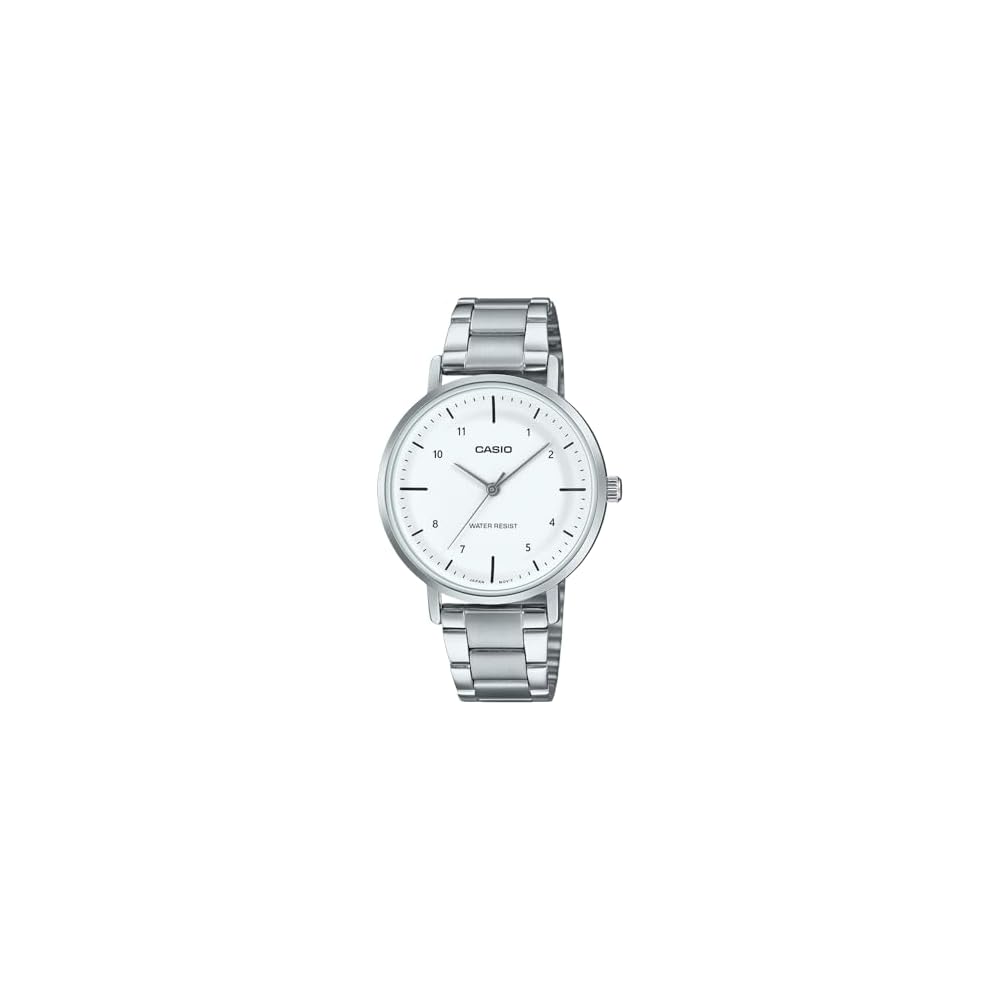 Casio LTP-VT03D-7B Analog Quartz Women s Watch White Metal Band International Model