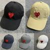 Summer Unisex Baseball Cap Heart Embroidered Outdoor Leisure Duckbill Cap
