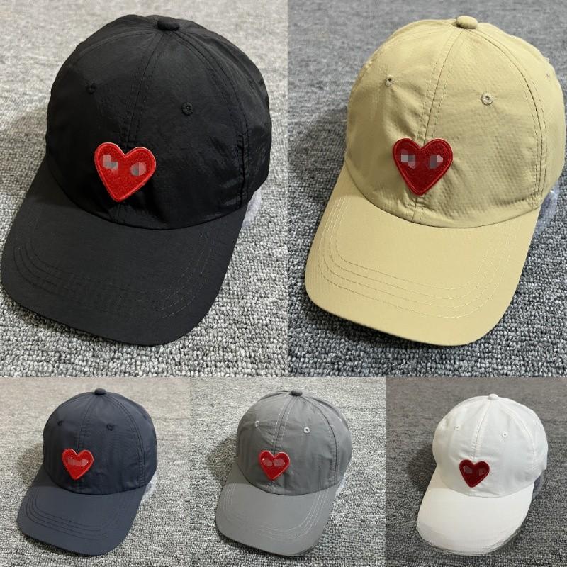 Summer Unisex Baseball Cap Heart Embroidered Outdoor Leisure Duckbill Cap