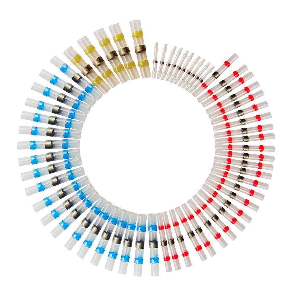 Boxed 300pcs Waterproof Solder Ring Heat Shrink Insulating Terminals