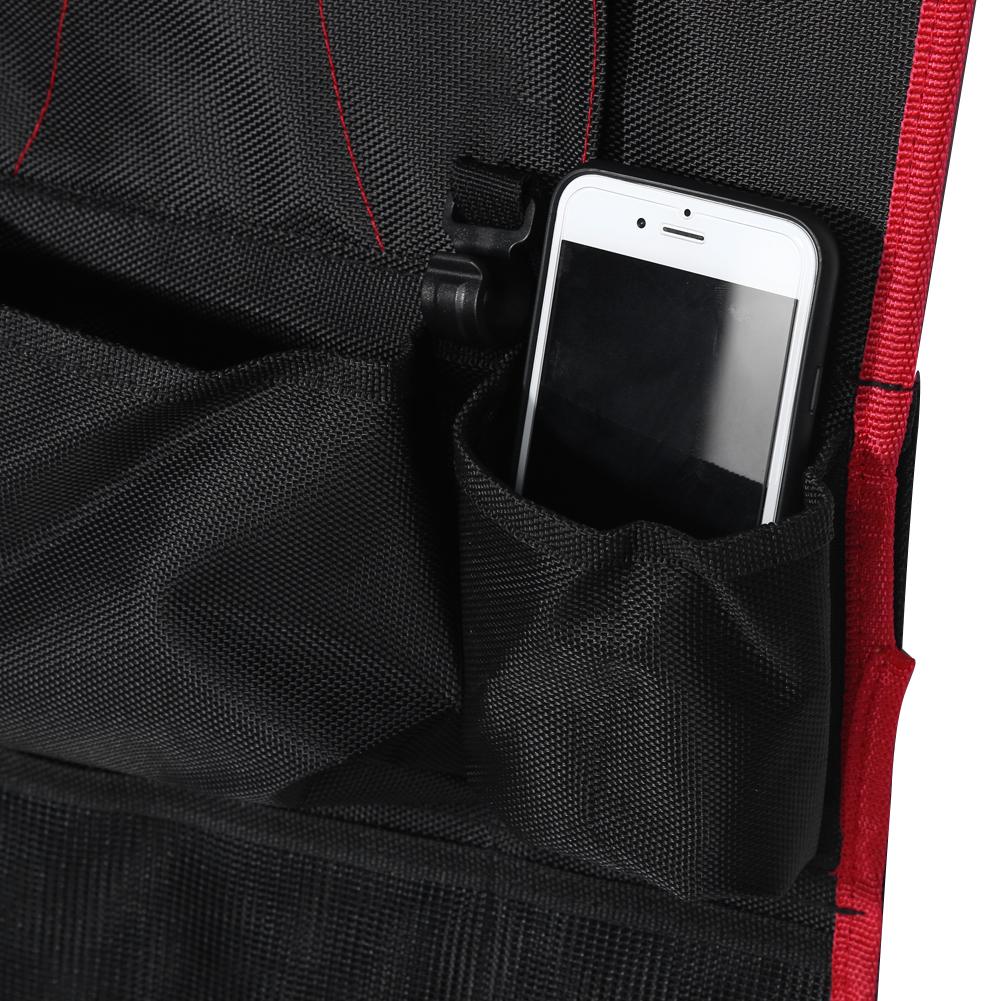 Car Seat Back Organizer Multi-Pocket Storage Bag Oxford Cloth Bag Anti-Kick Pad