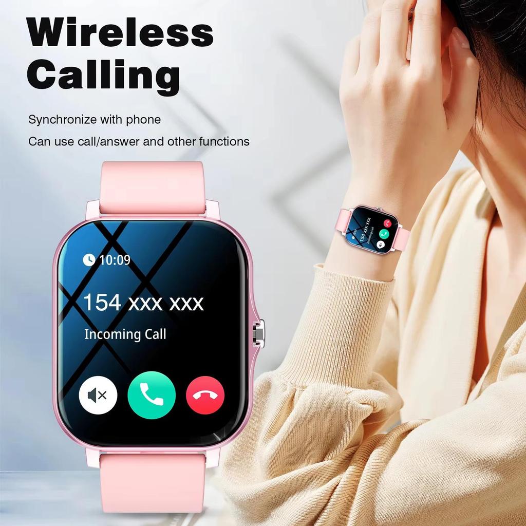 2026 New Smart Watch for Men Women Gift Full Touch Screen Sports Fitness Watch Bluetooth Call Digital Smartwatch