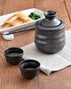 Tableware East Sake Warmer Two Sake Cups Iron Japanese Sake Tableware Set & Set, Black, Tableware, Insulated/Cold, Warmer,
