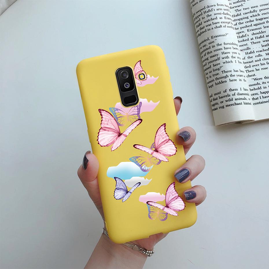 Daisy Flower Phone Case For Samsung Galaxy A6 Plus A6+ 2018 A605F Case Cover Cute Silicone Funda For Samsung A6 2018 A600F Case