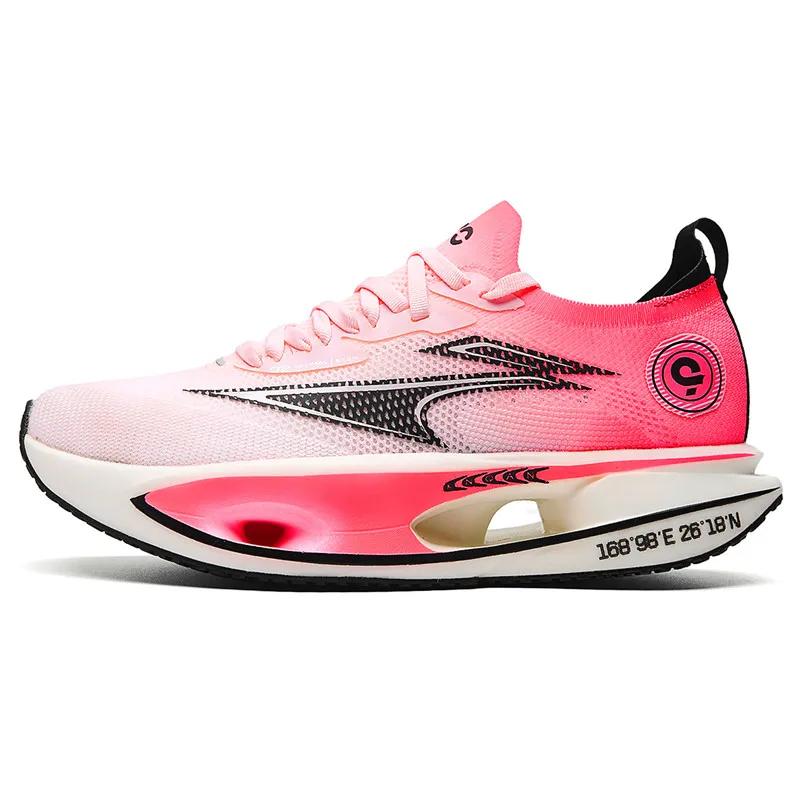 

Newly Arrived Men Women Training Shoes High-quality Professional Couple Sneakers Fashion Breath Urltra-Light Lace Up Run Shoes 44 розовый