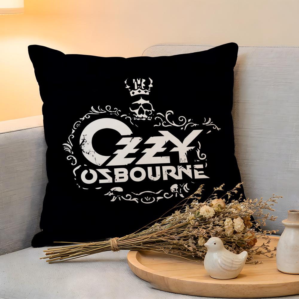 Cushion Cover Linen SkinFriendly Soft Decorative Case for Sofa Home Decor OOzzy Osbourne band lead singer Pillow cover