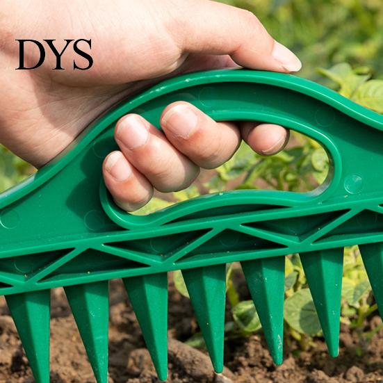 12 Hole Soil Puncher 12-Hole Row Seeder Tool with Ergonomic Handle for Precision Sowing & Digging, Manual Garden Spring Tilling Equipment Spacer