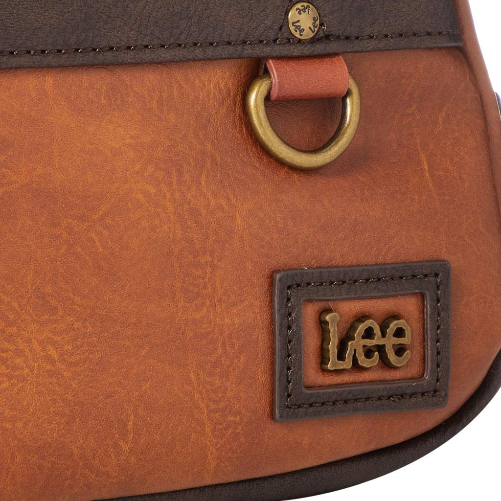 Waist Antique Synthetic Body Camel [Lee] Bag, Leather-like Leather, Bag, One-shoulder Bag,