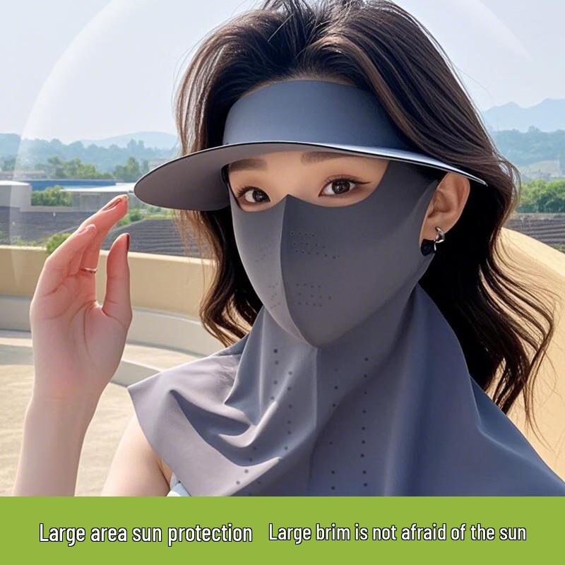 Etravel Summer UV Protection Sun Hat with Face Mask