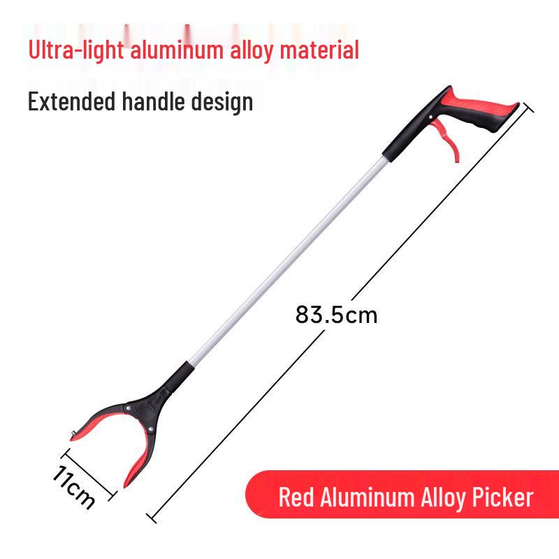 Collapsible Long-Handled Trash Picker Tongs - Household Sanitation Tool