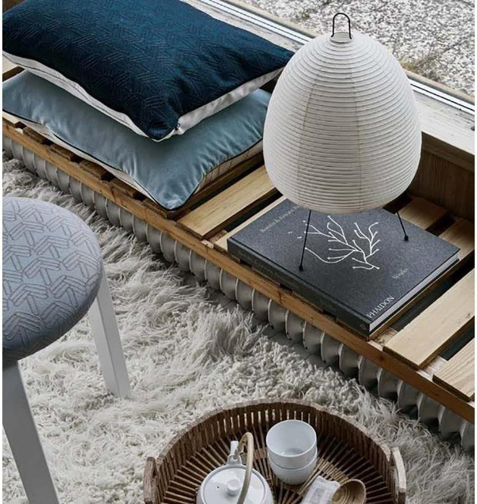 KY LEE Desk Lamp, Washi Paper Design Light, Table Lamp, Retro Japanese Style Lighting, Cute, Stylish, Simple, Antique, Bedroom Fixture, Indirect Light