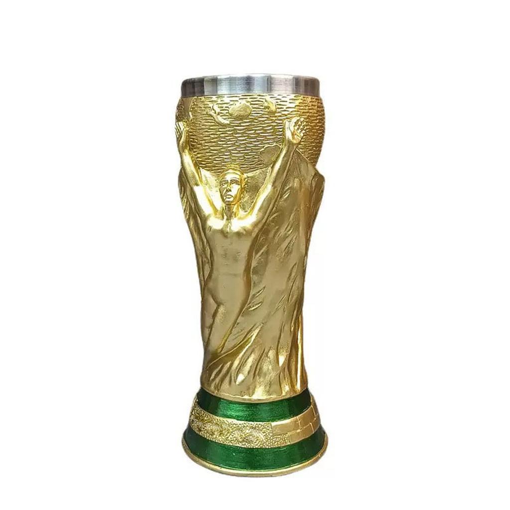 Creative Stainless Steel Large Capacity Beer Mug 450ml Unique Trophy Shape Design Durable Drinking Cup Suitable for Various Beverages