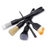 YOURS Car Wash Brush Set of 5, Perfect for Interior, Tires, Wheels, and Emblems, Cleans Every Detail Boar Bristle Brushes for Hand Washing, Car