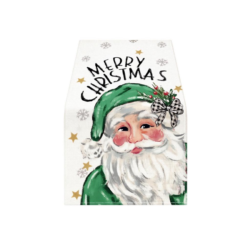 Christmas Table Runner Holiday Home Decor Long Dining Table Cover Cloth for Festive Dining