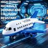 Large Size Inertia Airplane Toy Set With 6 Mini Cars, Passenger Plane Model, Kids Holiday Gift For Boys Girls