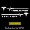 Tesla Model 3/Y/X/S Bumper & Window Seven-Color Decorative Stickers
