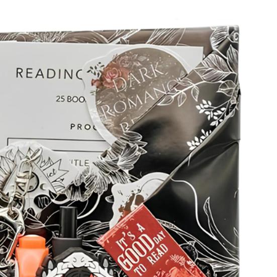 Yousheng 1 Set Gift Packaging Supplies Gothic Blind Date with A Book Gift Box Halloween Spooky Book Set Dark Romance Book Club Set