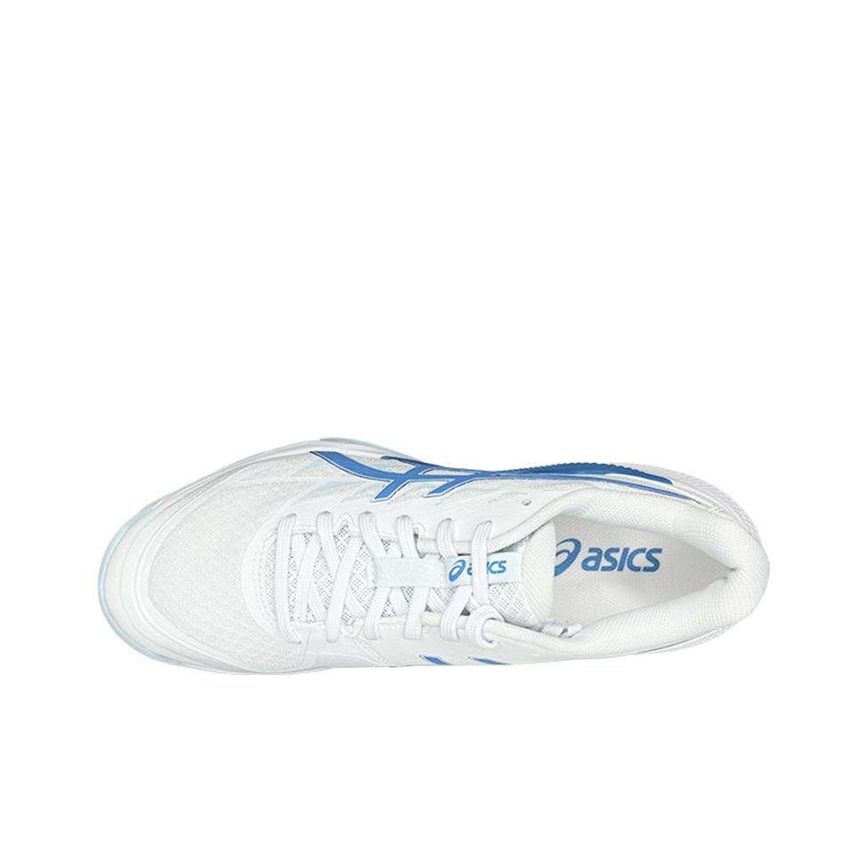 Asics Gel Tactic 12 2E Wide White Blue Coast Unisex Sneakers 1073A071-103