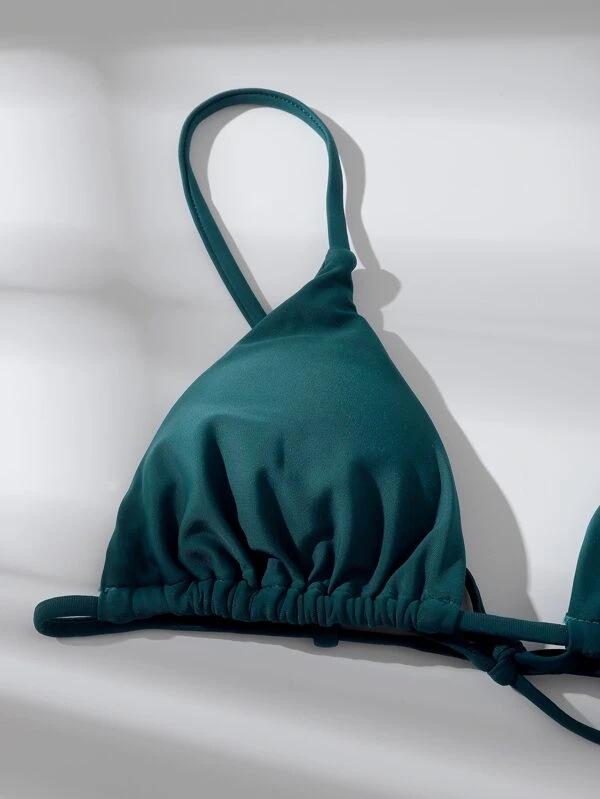 Mingyi Multi-Color Three-Piece Bikini Set - Solid and Stylish European & American Fashion Swimwear for Women