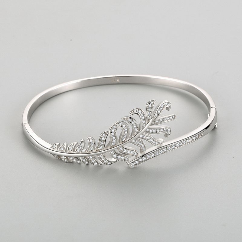 Tancise Klassisches Zirkon-Armband aus 925er-Sterlingsilber, Schmuck, geometrische Perlenketten-Gliederarmbänder, modisches, feines Hochzeitsgeschenk für Freundin und Frauen