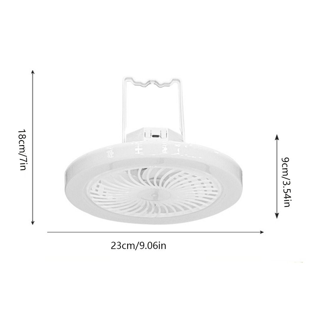 USB Rechargeable Ceiling Fan Light Energy Saving Electric Fan Night Lamp  Outdoor Tent