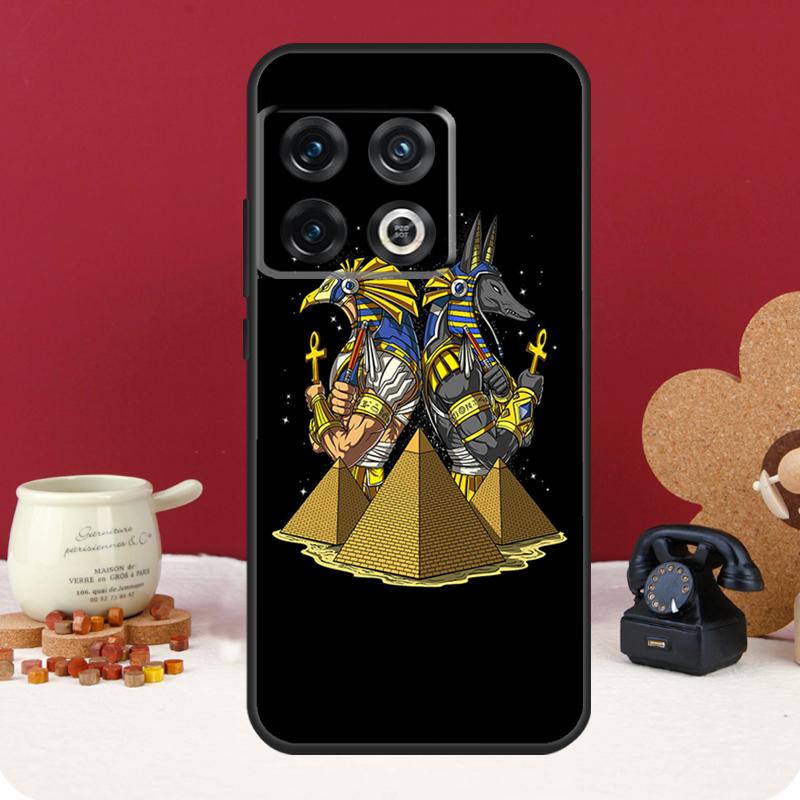 Egypt Nefertiti Anubis Ankh Cover For OnePlus Nord 4 CE 3 2 Lite N30 N20 N10 OnePlus 10T 8T 13R 12R 13 12 11 10 Pro Case