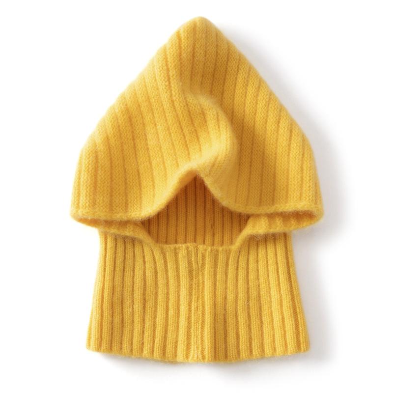 Pure Cashmere Children's Hats Autumn and Winter Clothes Boys and Girls Warm Windproof Hats Versatile Scarves Integrated Hats Tide
