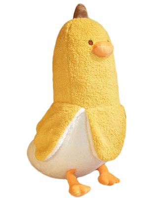 Homehalo Large Banana Duck Plush Toy, Oversized, Cute Plush Pillow, Fluffy, Long, Comfortable, Perfect for Sleeping Together, Fun Gift, Mother's Day