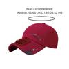 Portable Baseball Cap with Fan Adjustable Breathable Rechargeable Fan Hat Versatile Long-lasting