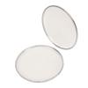 2PCS 6.5in Drumhead Replacement Waterproof Polyester Film Drum Head Jazz Drum Accessory White