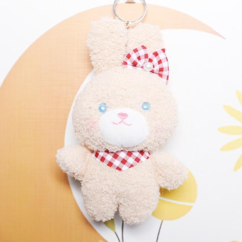 Pendentif Lapin Mignon Poupée en Peluche Jouet Poupée Porte-Clés Suspendu pour Sac d'École Cadeau Poupée de Chiffon