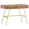 Day and Night - Day and Night Desk with Drawers Solid Sheesham Wood 100x55x75 Cm