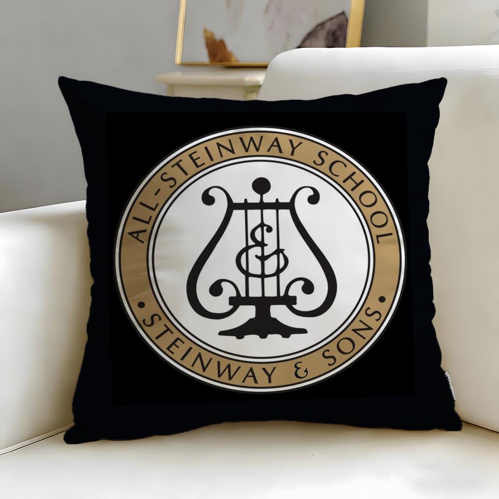 

classic brand Steinway & Sons Cushion Cover Soft & Easy-Wash Pillow Case – Versatile for Couch, Bed, Travel and Office 30cmx30cm