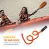 1PC Elastic Kayak Paddle Leash Adjustable with Safety Hook Fishing Pole Coiled Lanyard Cord Tie Rope Rowing Boat Accessories
