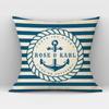 Navigation Anchor Ship Throw Pillows Cover Bedding Camping Hotel Office Pillowcase Ocean Cushion Cover for Home Decor