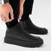 Shoes for Men Leather High-top Men Shoes Trend  Casual Comfort High Quality Black Boots Fashion Men's Sneakers Zapatillas Hombre