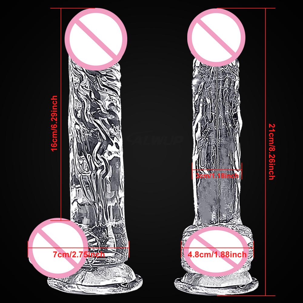 Cheap 4 Sizes Realistic Big Dildo Sex Toys For Women Anal Gay Soft Clitoris Vaginal Masturbators False Penis Dildos Sex Shop 18+